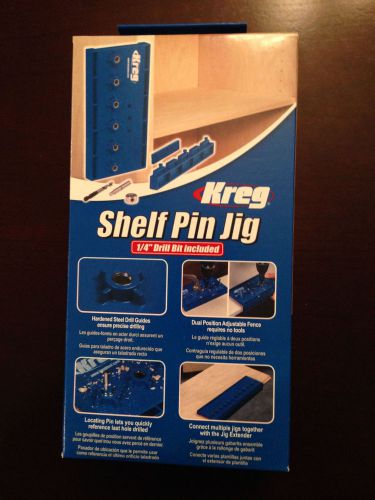 Kreg Shelf Pin Jig 1/4&#034; Drill Bit Included (KMA3200)