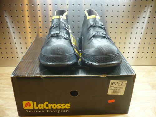 LaCrosse ZXT 2 Buckle Wedge 5&#034; Overshoe Rubber Size 8 New in Box,HARD TO FIND