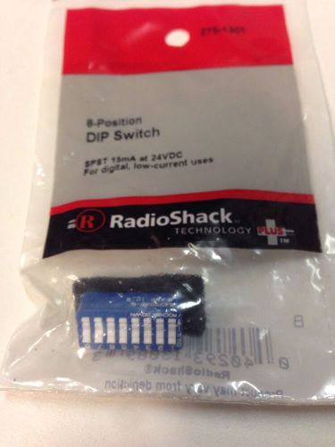 8-position DIP Switch #275-1301 By RadioShack