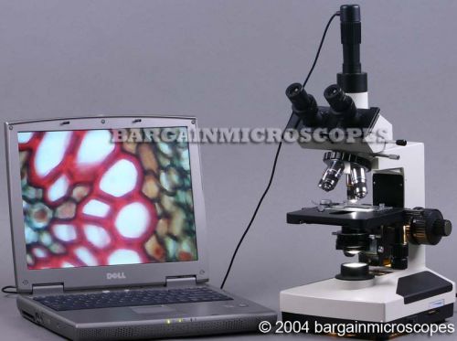 40-1600x trinocular phase contrast microscope - below cost for sale