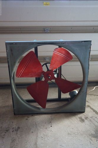 Retro Frigid Ceiling / Exhaust Fan. 40&#034;X40&#034; Industial. Vintage. G.E. Motor. LOOK