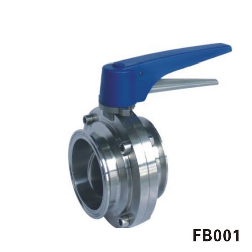 Sanitary handle triclamp butterfly valve, size:3&#034;, ss304 ,tc-clamp for sale