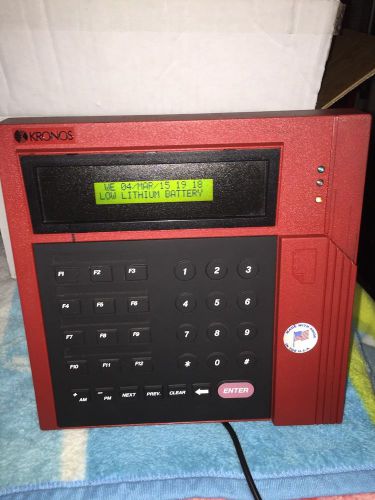 Kronos 480f time clock w/ethernet card nice condition used. for sale