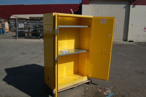 Nu~Justrite 45-Gallon 894500 Door Safety Storage Cabinet Flammable Liquid~GUAR!