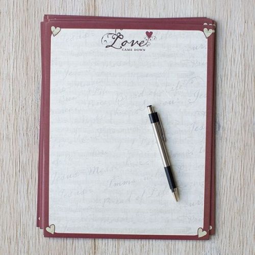 Love Came Down - Christmas Stationery 50 sheets Light of the World Immanuel