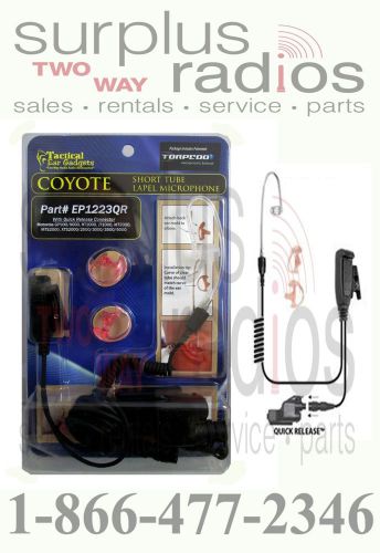 New coyote quick disconnect lapel microphone ptt xts1500 xts2500 xts3000 xts5000 for sale