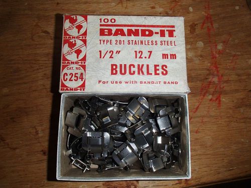 Box of 87 band-it type 201 buckles 1/2&#034;, 12.70mm, cat. #c254 for sale