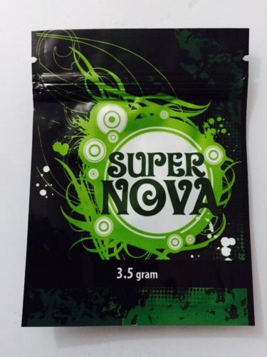 100 Super Nova 3.5g EMPTY** mylar ziplock bags (good for crafts incense jewelry)
