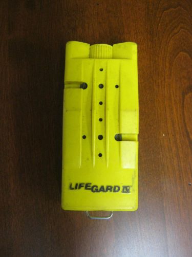 Yellow LifeGard IV PASS device for firefighters