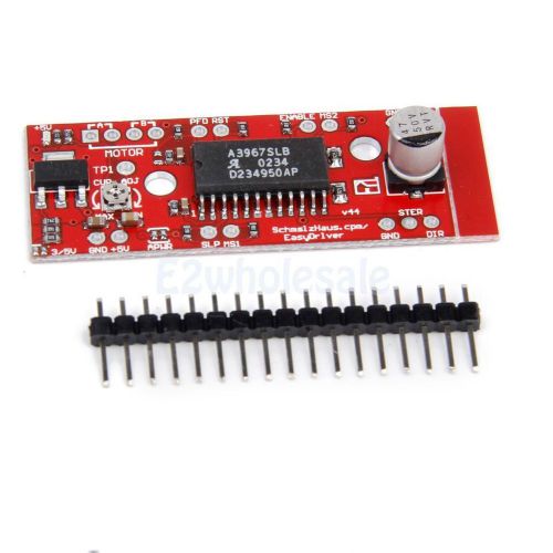 Easydriver shield stepper motor driver v4 a3967 w/ pin header for arduino for sale