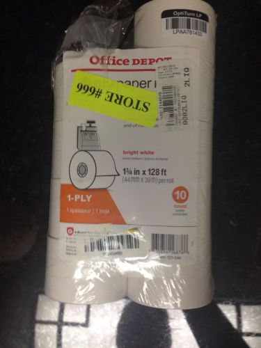 1 Ply Paper Rolls 1 3/4 In X 128 Ft Office Depot