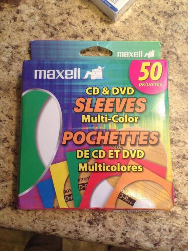 Maxwell Cd And Dvd Multi Color Sleeves 50 Pk