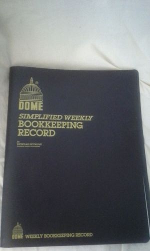 Dome simplified weekly bookkeeping record book for sale