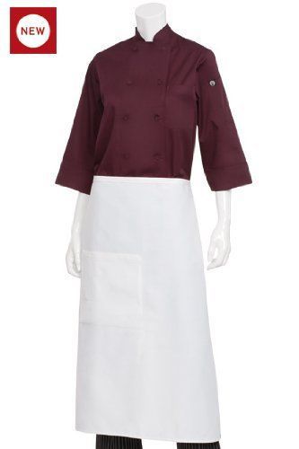New chef works a600-wht-0 waffle weave bistro apron for sale