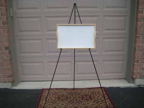 DISPLAY SIGN FLOOR STAND OFFICE BLACK PRESENTATION STAND 66&#034; TALL BOARD HOLDER