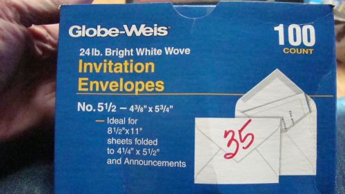 35 4 3/8 x 5 3/4 invitation envelopes