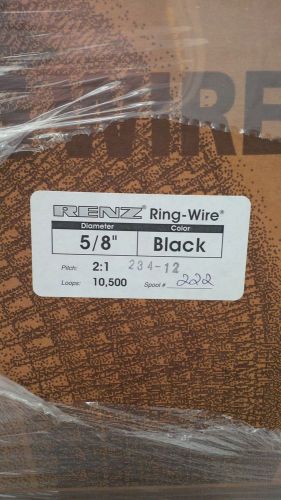 5/8&#034; 2:1 Renz Wire Spool, black, 10500 loops/spool