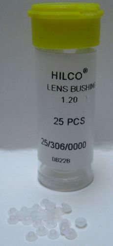 Hilco Inc Clear Lens Shoulder Bushing 1.20mm 25/306/0000 Lot of 25 NIB