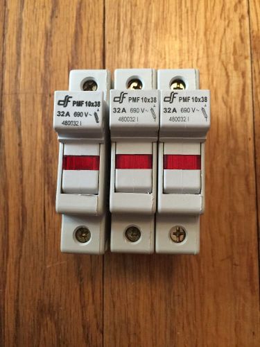 DF Electric Lighted Modular Fuse Holder PMF 10X38 P# 4800321 Used. Perfect Cond