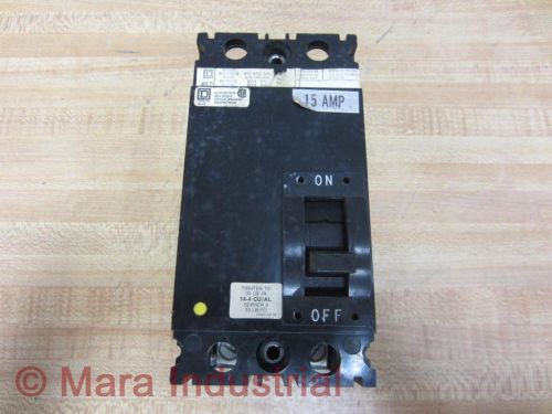 Square d fal24015 circuit breaker 15a type fa - used for sale