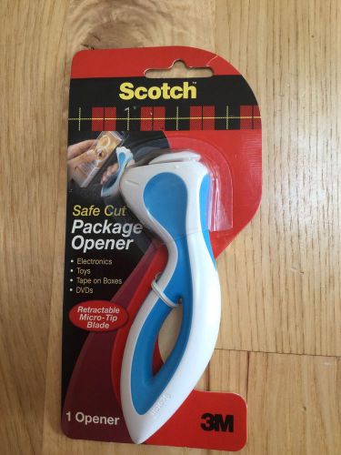 New Scotch 3M Safe Cut Package DVDs Boxes Toys Micro Blade Tip Opener Blue