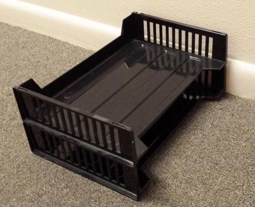 6 FOR $9.99 - Horizontal Desk File Trays - STACKABLE - 6 for &amp; 9.99