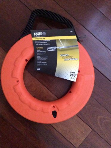 Klein Tools 56008 240&#039; Depth Finder Stainless Steel Fish Tape **Free Shipping**