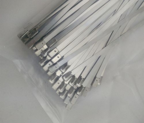 10pcs Stainless Steel Locking Cable ties Zip tie cables 5.9&#034; LONG 4.6*150mm