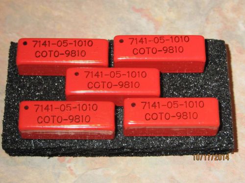 (5) COTO 7141-05-1010 RELAYS, REED, SPDT, 250MA, 5V,THRU-HOLE, RELAY PROCESSING