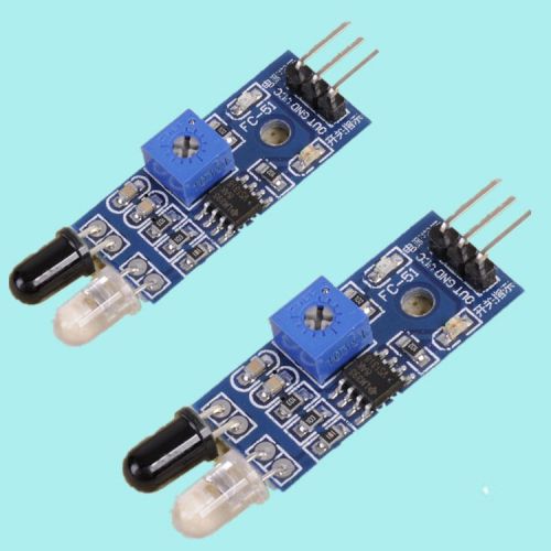 2x infrared obstacle avoidance sensor module for arduino smart car robot 3-wire for sale