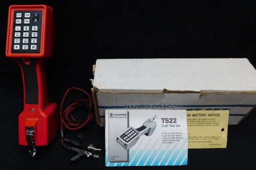 Harris Dracon TS22 Lineman&#039;s Telephone Craft Test Set w/ Box &amp; Manual