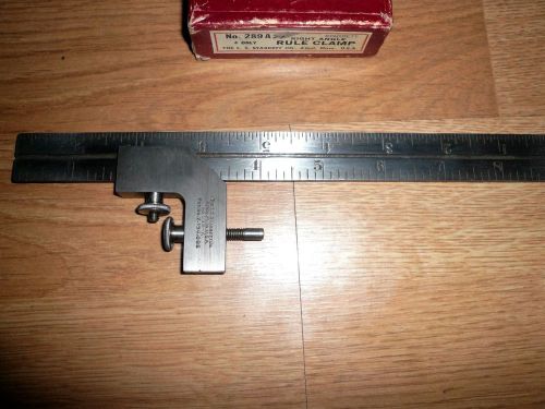 STARRETT 289-A ATTACHMENT WITH 9 INCH No. 94 Rule *VERY NICE*