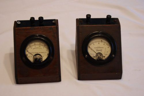 Triplet Microamperes 321 and Weston Electrical Amperes Model 301 Gauges