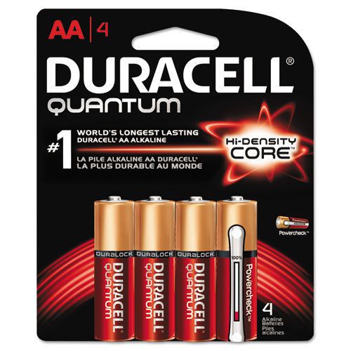 Quantum Alkaline Batteries with Duralock Power Preserve Technology, AA, 4/Pk