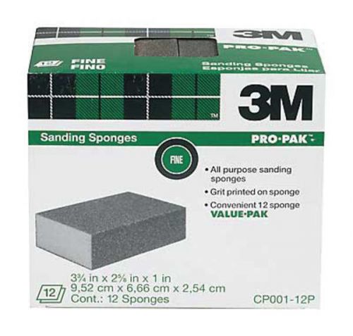 3M (CP-001A) Full Size Sanding Sponge CP001A, 3.75 in x 2.625 in x 1 in
