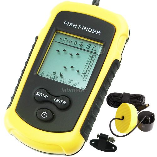 Portable Sonar Fish Finder Fishfinder Digital Sea Ocean River Lake Detect Alarm
