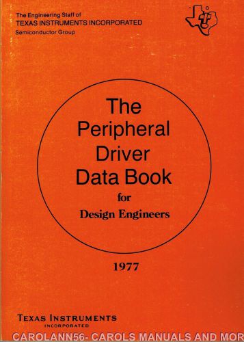 TEXAS INSTRUMENTS Data Book 1977 Peripheral Driver
