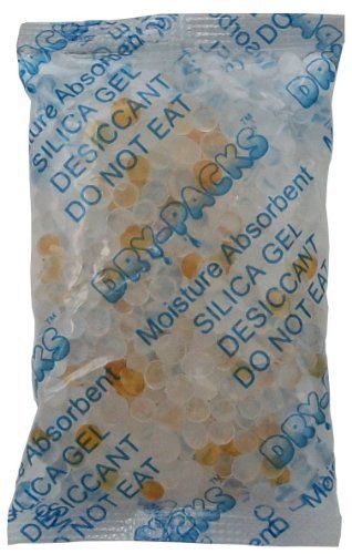 Dry-packs 2gm indicating silica gel packet, pack of 50 for sale