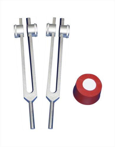 New 2 osteo bone tuning forks 25 &amp; 50 hz +pouches+activ hls ehs for sale
