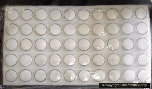 50 Gem jars white foam Inserts display get your gem stones organized &amp; displayed