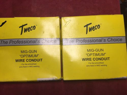 2 TWECO 45-3545-15 Replacement Conduits for Tweco 500 &amp; 600 Amp Mig-Guns 15&#039;