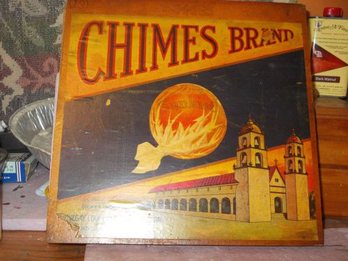 orange crate advertising 1930&#039;s California orange growers  CHIMES   brand