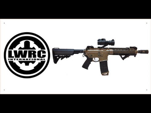 Advertising Display Banner for LWRC Dealer Arm Gun Shop