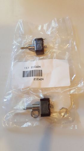 Eaton Toggle Switch, 3 Connections, Switch: On/Off/On, (Lot of 2)  (21EW24)