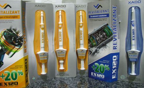 EX120 XADO SET 3 syringe for diesel+1for AutomaticTransmission Reinforced+20%