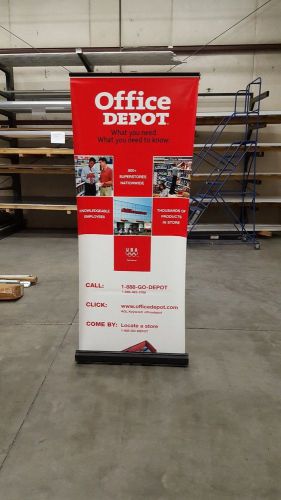 JIFFY SCREEN RETRACTABLE BANNER STAND