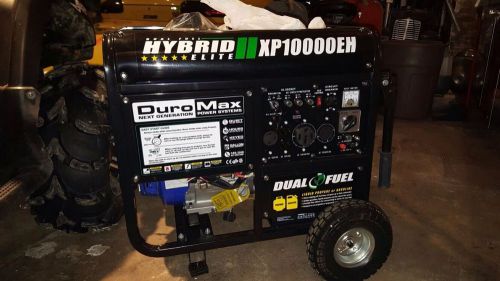 DuroMax 10000 Watt Hybrid Dual Fuel Portable Gas Propane Generator - RV Standby