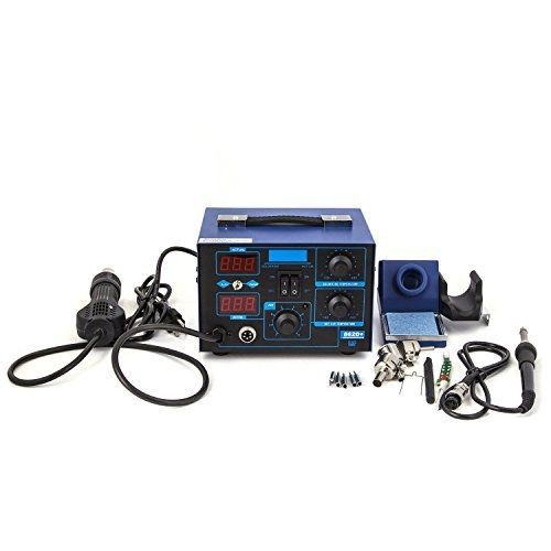Kendal 2 in 1 smd hot air rework soldering iron station 862d+ for sale