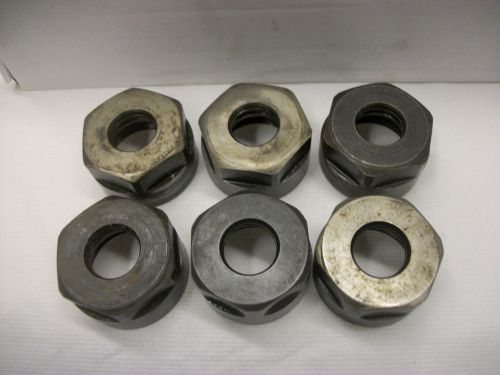 ERICKSON - TG 100 HEX COLLET NUTS - ( TOTAL OF 6 NUTS )