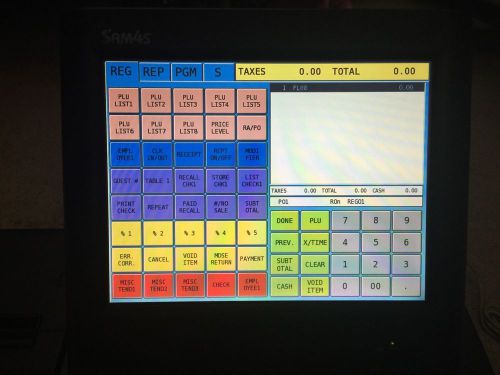 Samsung sam4s sps 2000  Touch POS cash register Complete Setup W/Cables Printer